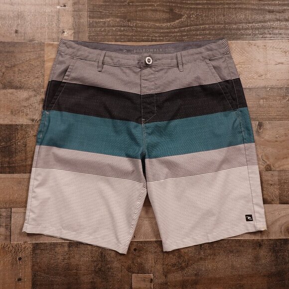 Rip Curl Boardwalk Hybrid Shorts Men’s Size 36 – Stripe Colorblock - Picture 1 of 10